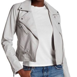 Blank NYC  Denim. Faux leather Moto jacket